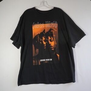Juice WRLD Legends Never Die Graphic T Shirt Black XXLarge Mens